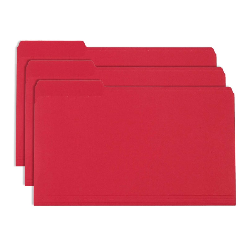 Blue Summit Supplies Red Legal File Folders, 1/3 Cut Tab, Legal Size, Great for Organizing and Easy File Storage, 100 Per Box - Image 5